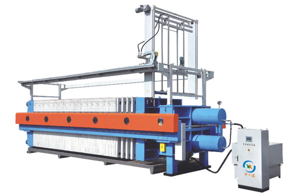 自動(dòng)拉板可沖洗濾布壓濾機(jī)